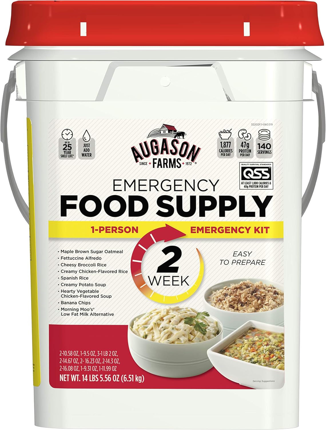 Augason Farms 2 Week 1 Person Emergency Food Supply (5-32202) 14 lb.