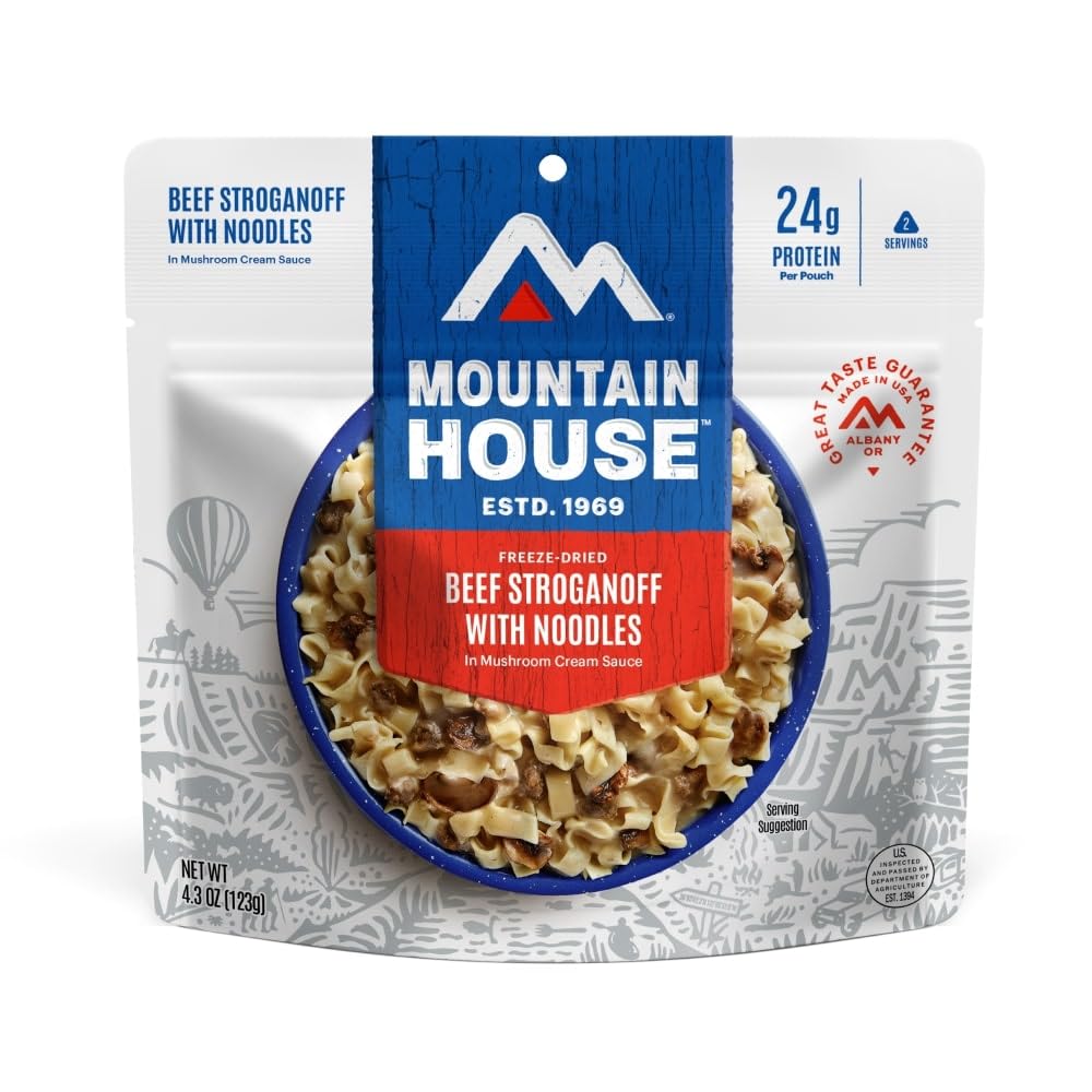 Mountain House Rice  Chicken | Freeze Dried Backpacking  Camping Food | Gluten-Free | 2 Servings