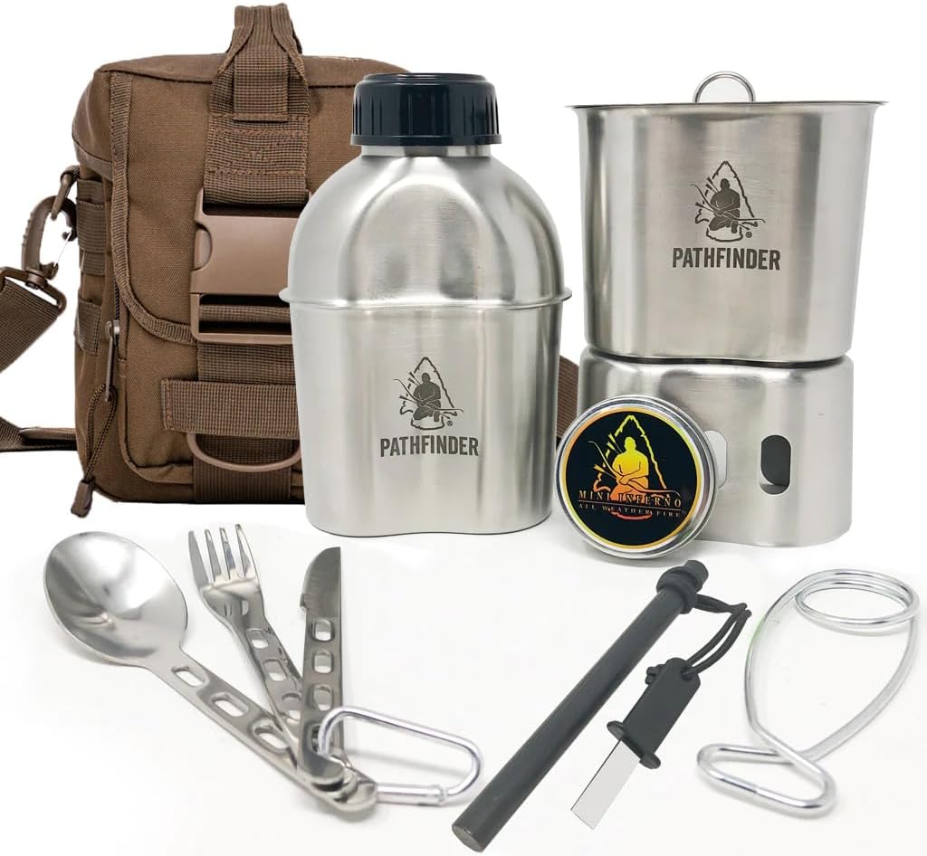 The Pathfinder School Campfire Survival Cooking Kit (Earth Brown) The Pathfinder School Campfire Survival Cooking Kit (Earth Brown)