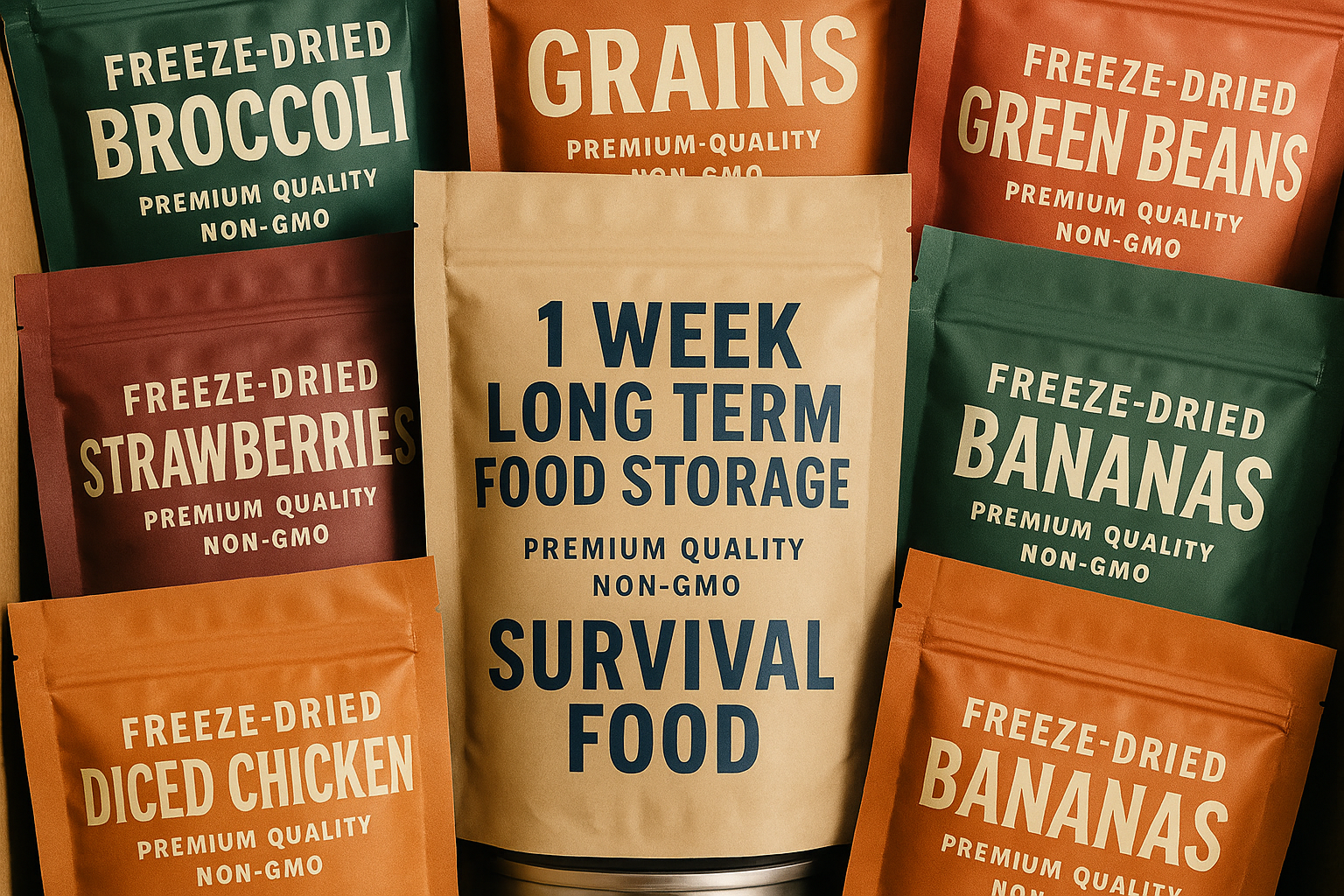 1 Week Long Term Food Storage Kit | 75 Serving Premium Emergency Food Supply | Non-GMO Survival Food 25 Year Shelf Life | Camping Food, Backpacking Meals, Prepper Supplies | Valley Food Storage 1 Week Long Term Food Storage Kit | 75 Serving Premium Emergency Food Supply | Non-GMO Survival Food 25 Year Shelf Life | Camping Food, Backpacking Meals, Prepper Supplies | Valley Food Storage