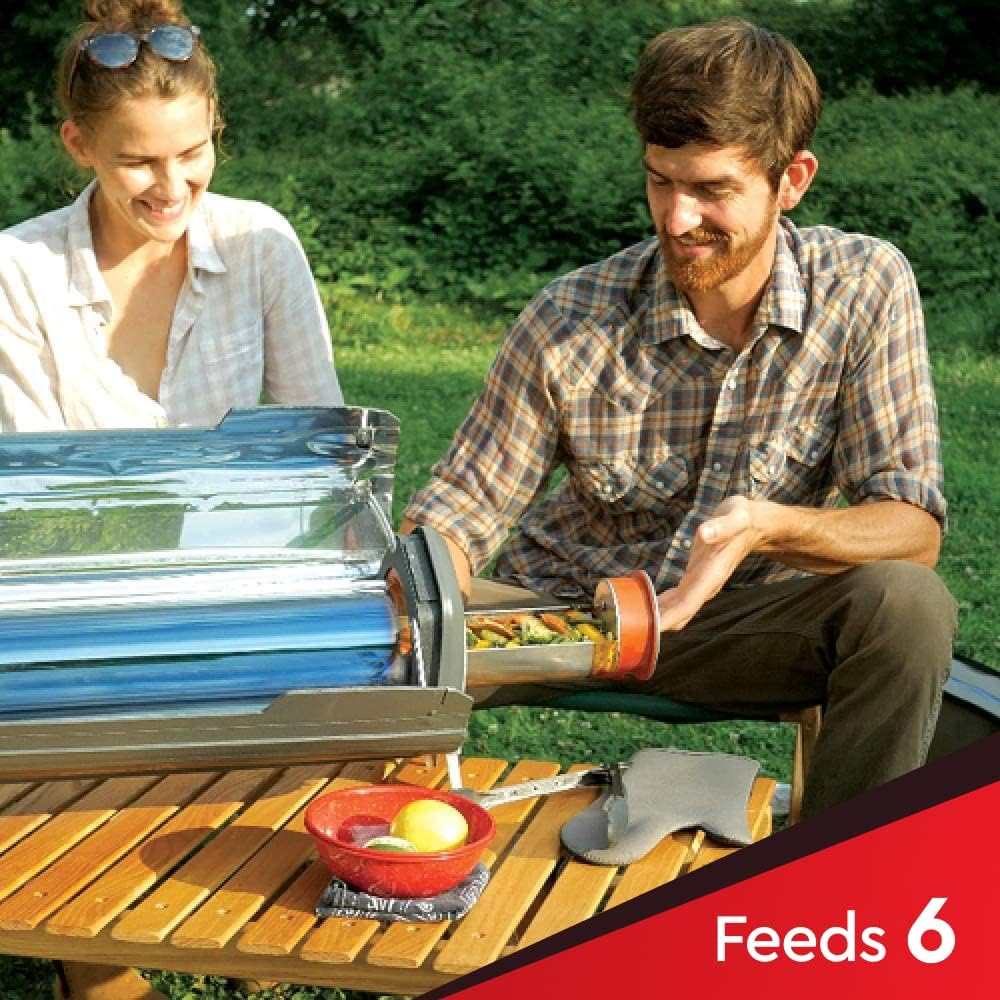 GOSUN Fusion Solar Oven and Cooker | Hybrid Electric Grill | Portable  High Capacity | Indoor or Outdoor Solar Cooker | American Oven Camping Cookware | Survival Gear Powered by Sun or Electricity