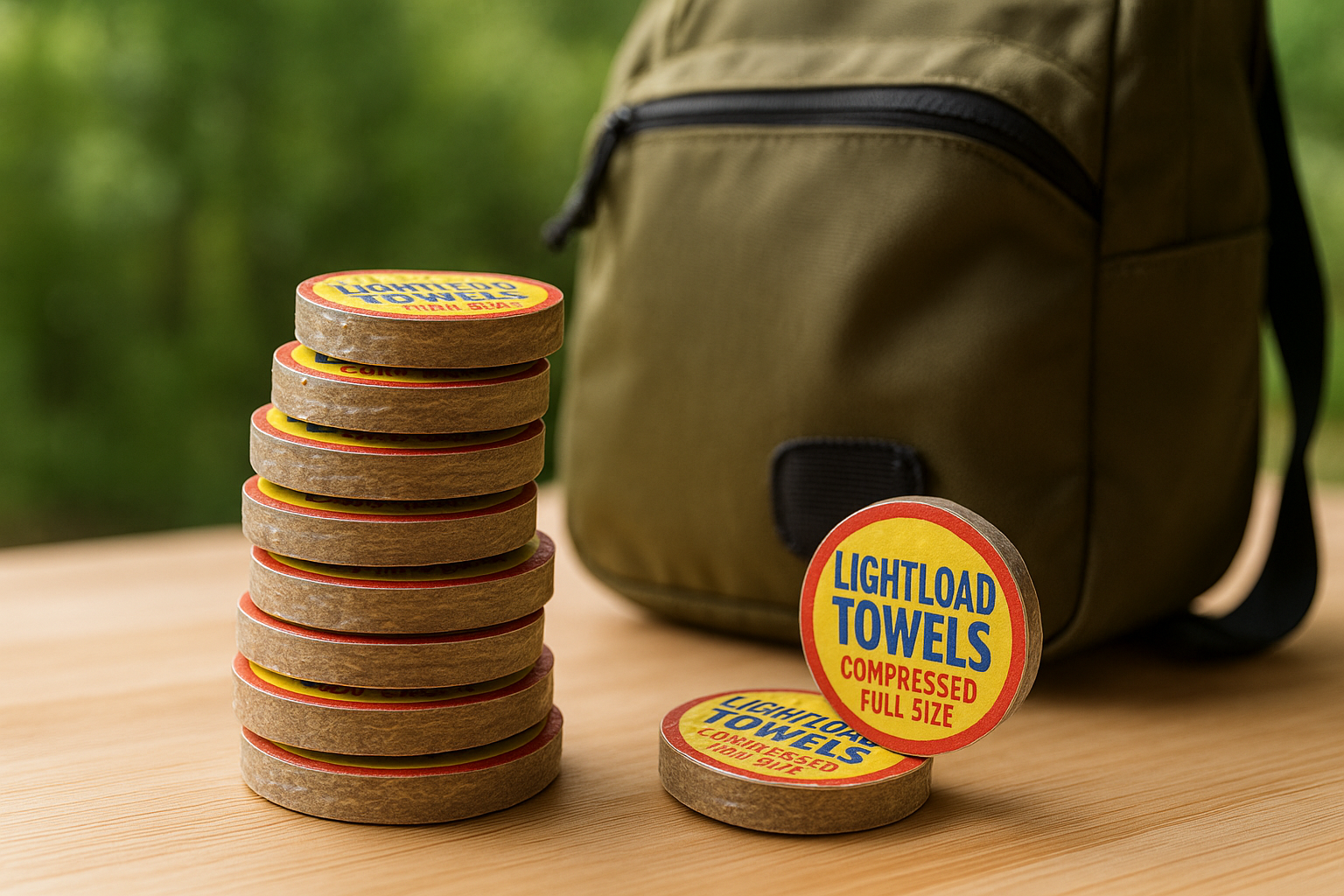 Lightload Towels X Strength Compressed for Easy Travel and Storage Superabsorbent Quick Dry Multiuse 12x12 .2 oz. (50 piece Box)